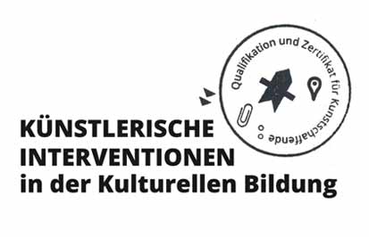 Logo: Künstlerische Interventionen in der Kulturellen Bildung