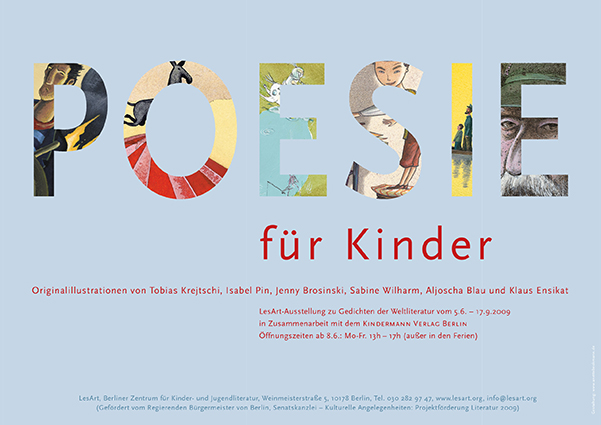 Ausstellungsplakat: Poesie für Kinder. Illustrationen zu Gedichten der Weltliteratur