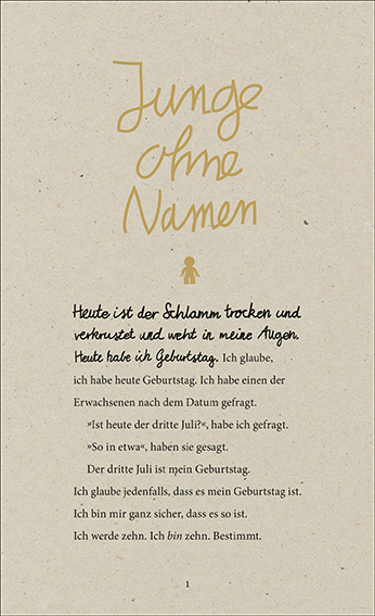 Buchcover "Junge ohne Namen" von Steve Tasane